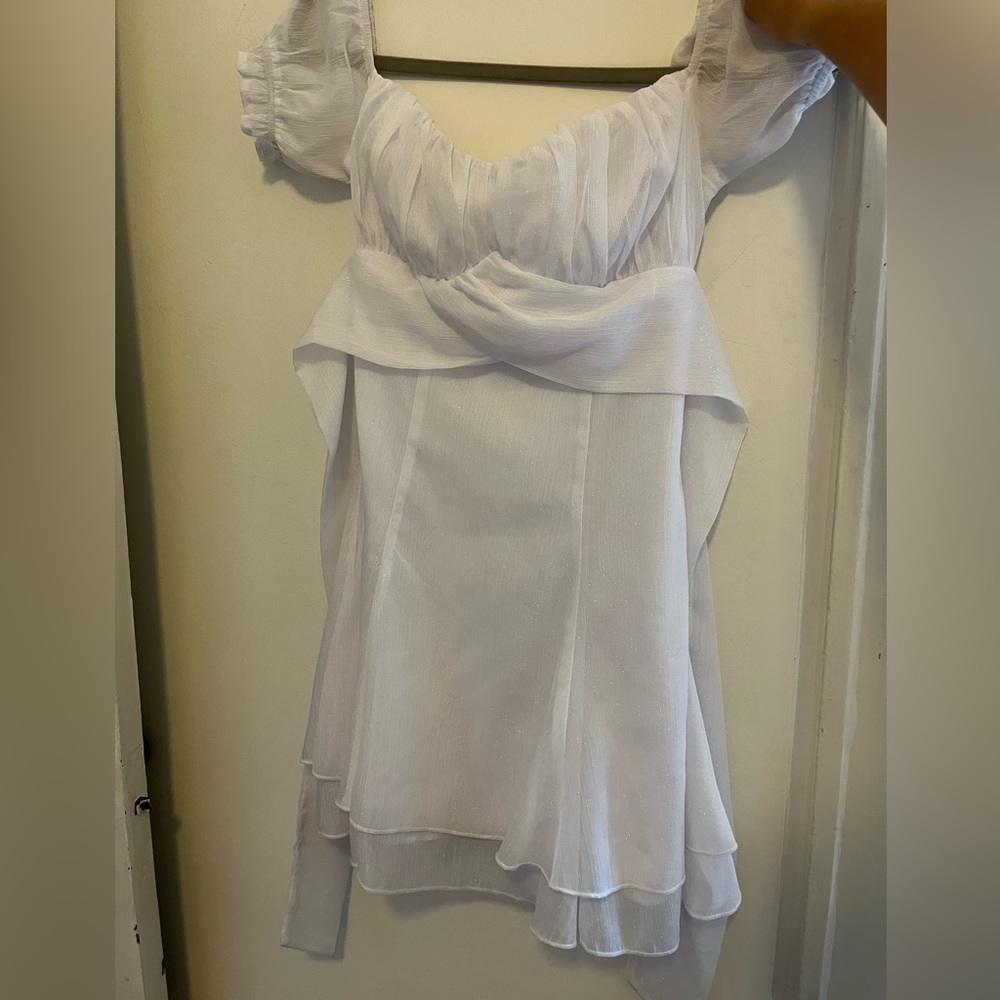 Lucy in the Sky white graduation dress